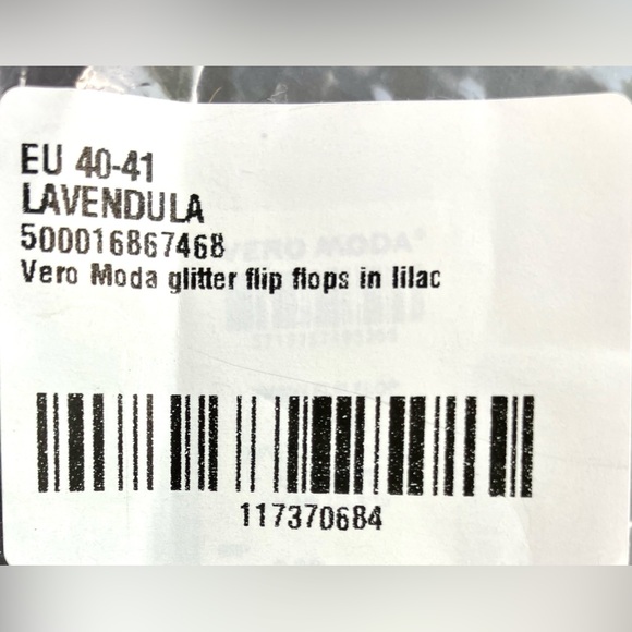 NWT Vero Moda x ASOS Glitter Flip Flops - Picture 6 of 6